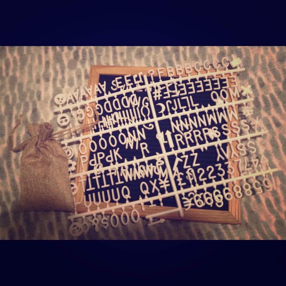 Letterboard - used once